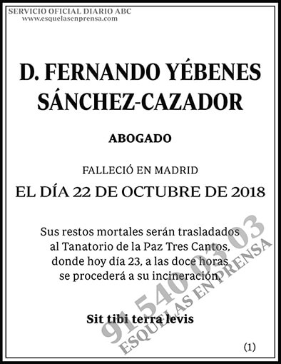 Fernando Yébenes Sánchez-Cazador